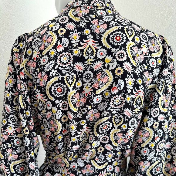 BODEN Dress Black Tropic Charm Shirtdress Size 8 • NEW WITH TAGS • - Picture 9 of 15